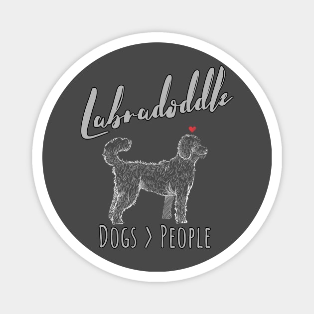 Labradoodle - Dogs > People Magnet by JKA